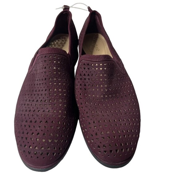 Nurture Womens Suede Slip On Flats Loafers Shoes Purple Size‎ 9.5M - Picture 3 of 8